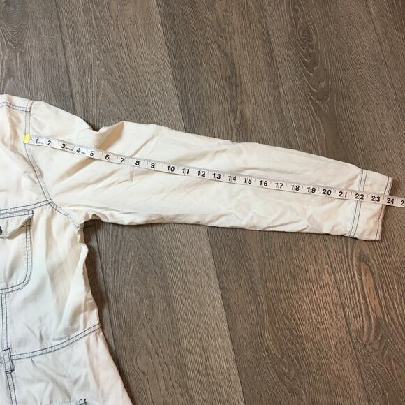 Maurices light denim white wash dress Size XL Button Up - Picture 7 of 9